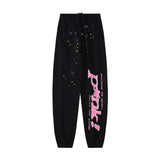 Young Thug's same style Sp5der 555555 pure cotton looped casual pants, trendy leg binding pants for men and women (1)
