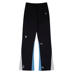 Gallery Depot's new splashed ink hand-painted spliced micro flared pants, American high street pure cotton looped casual pants, trendy (1)