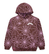 Sp5der AOP Hoodie Brown/Pink