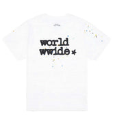 Sp5der Women's Worldwide Baby Tee White