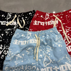 Red “Graffiti” Shorts