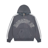 RoughPlay Vintage Logo Zip-Up Hoodie