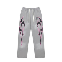 Hellstar Tribal Graphic Wide-Leg Sweatpants