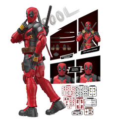 Marvel Deadpool & Wolverine Champion Class Deadpool Model Kits | Blokees