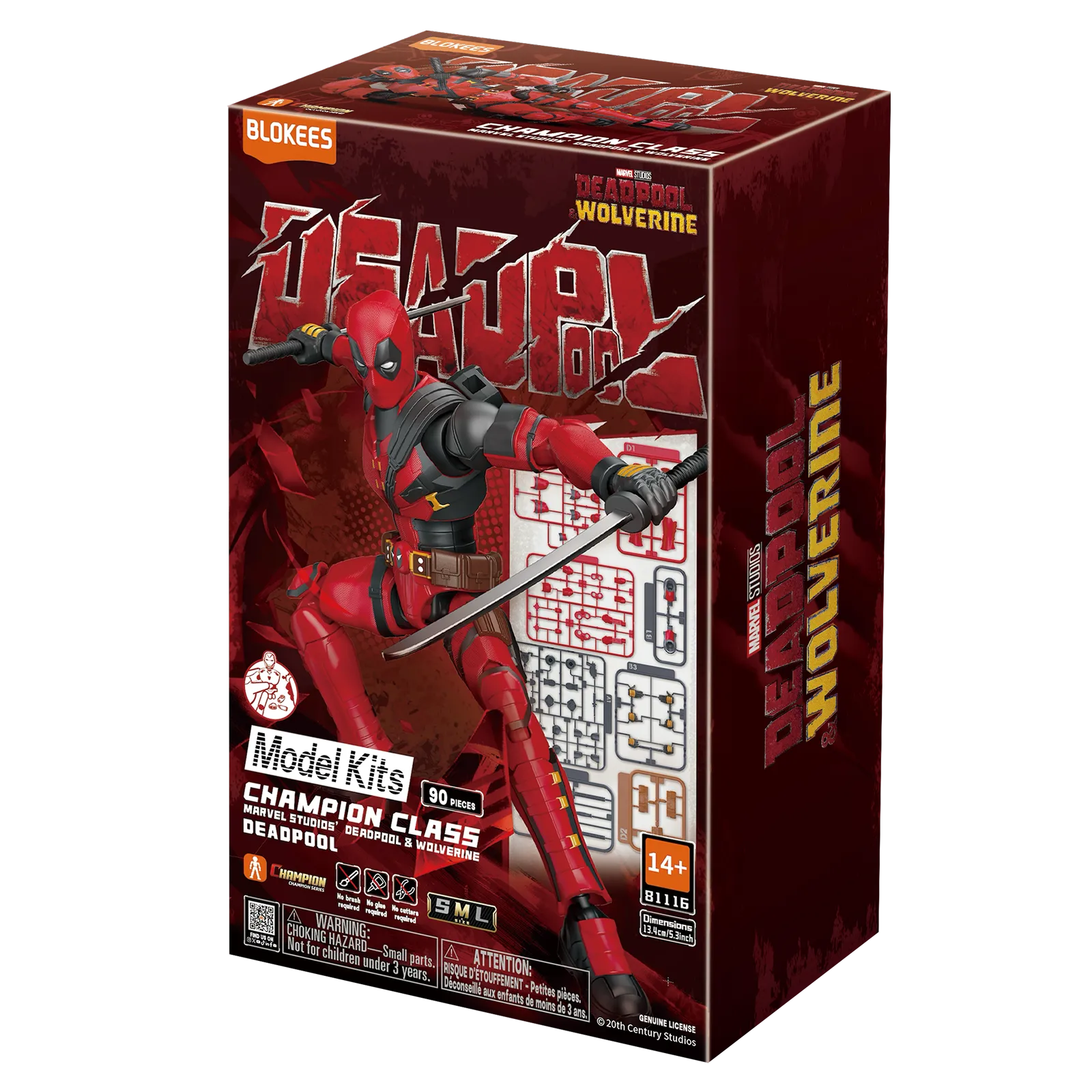 Marvel Deadpool & Wolverine Champion Class Deadpool Model Kits | Blokees