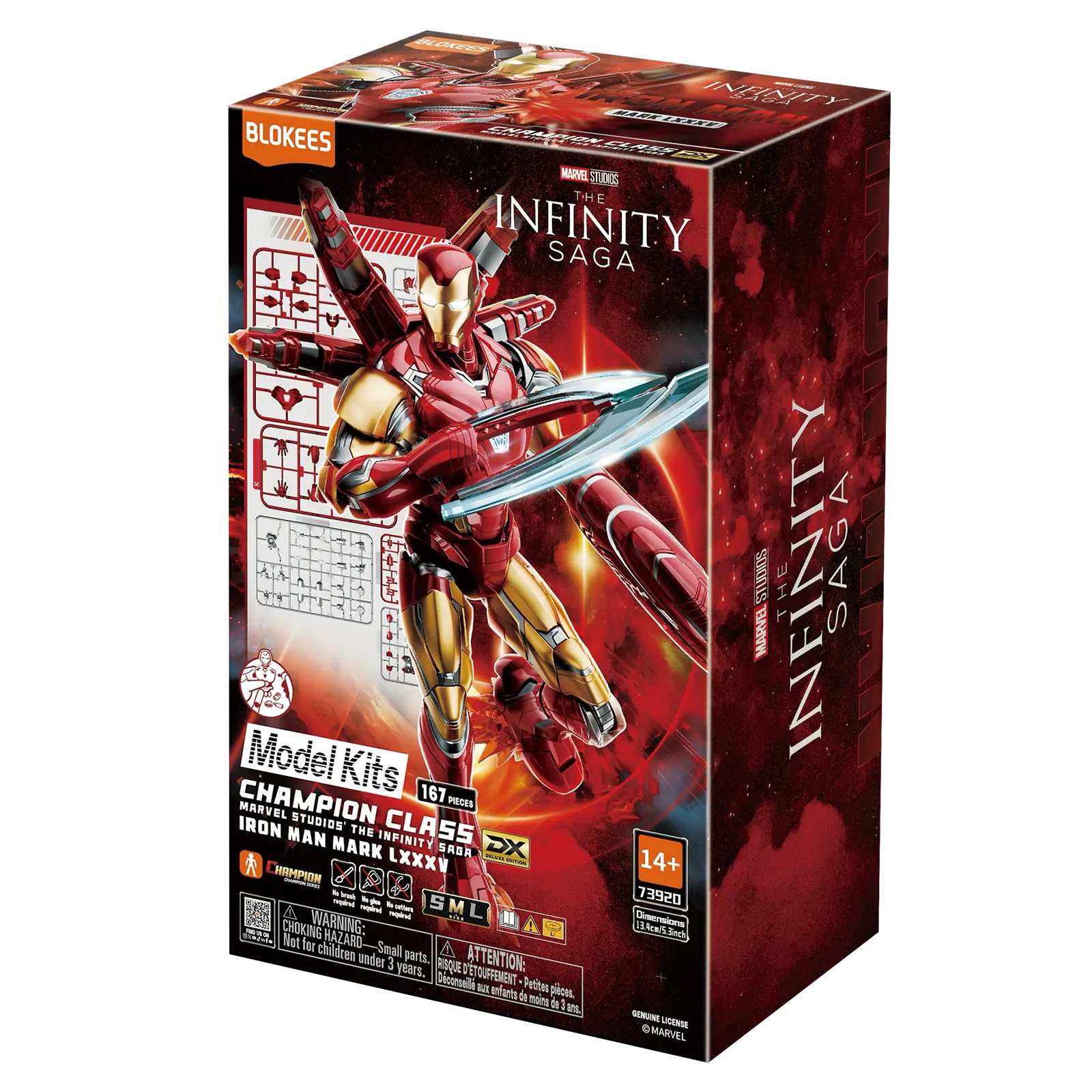 Marvel Infinity Saga Champion Class Iron Man MK85 Model Kits | Blokees