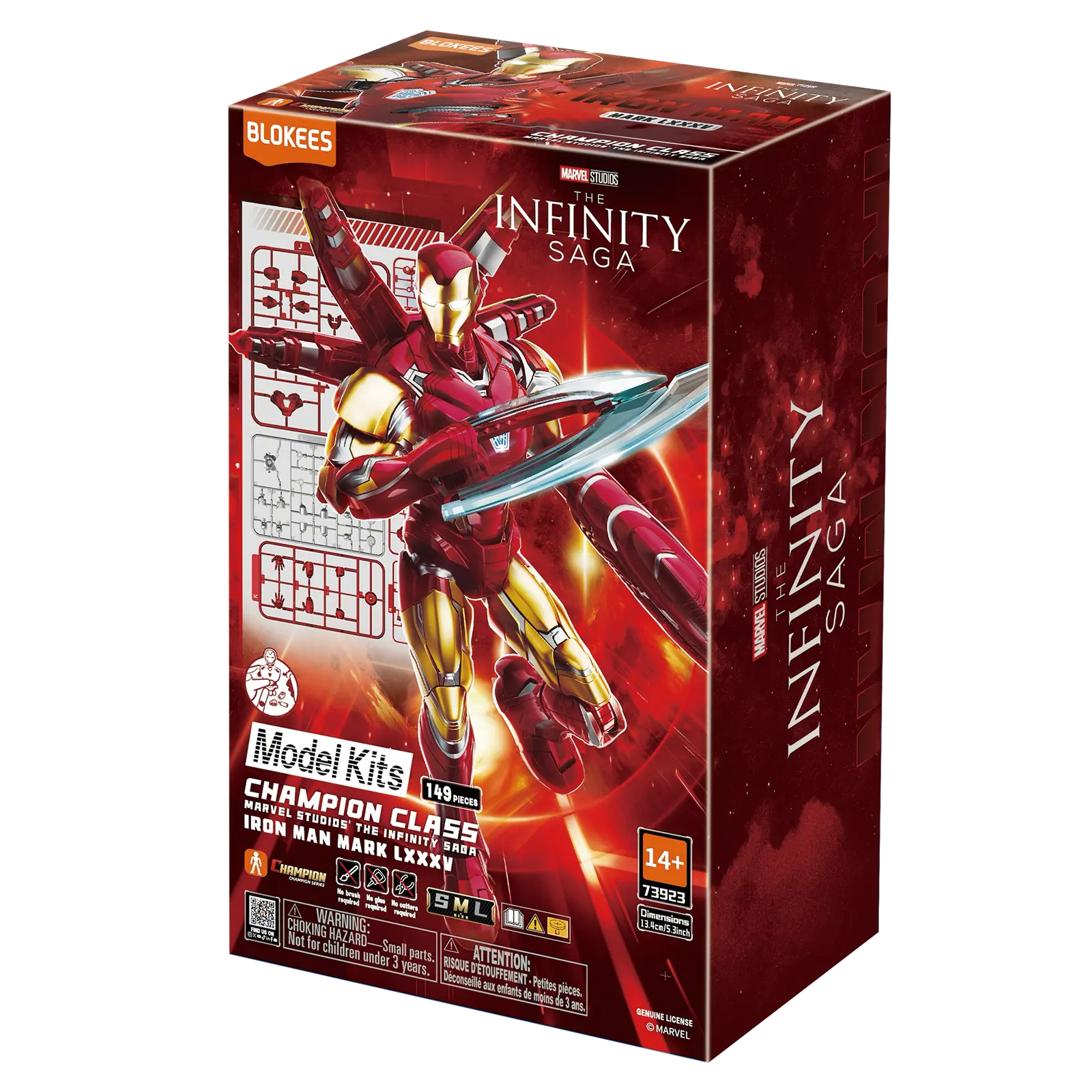Marvel Infinity Saga Champion Class Iron Man MK85 Model Kits | Blokees