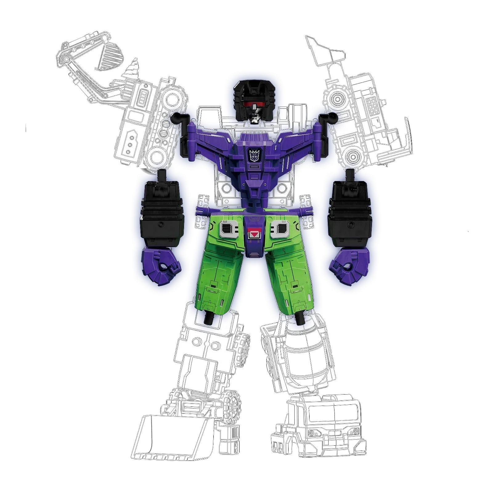 Transformers Defender Version Devastator Kits Combining Accessory