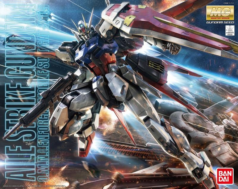 Gundam 1/100 MG Seed GAT-X105+AQM/E-X01 Aile Strike Gundam Ver. RM Model Kit
