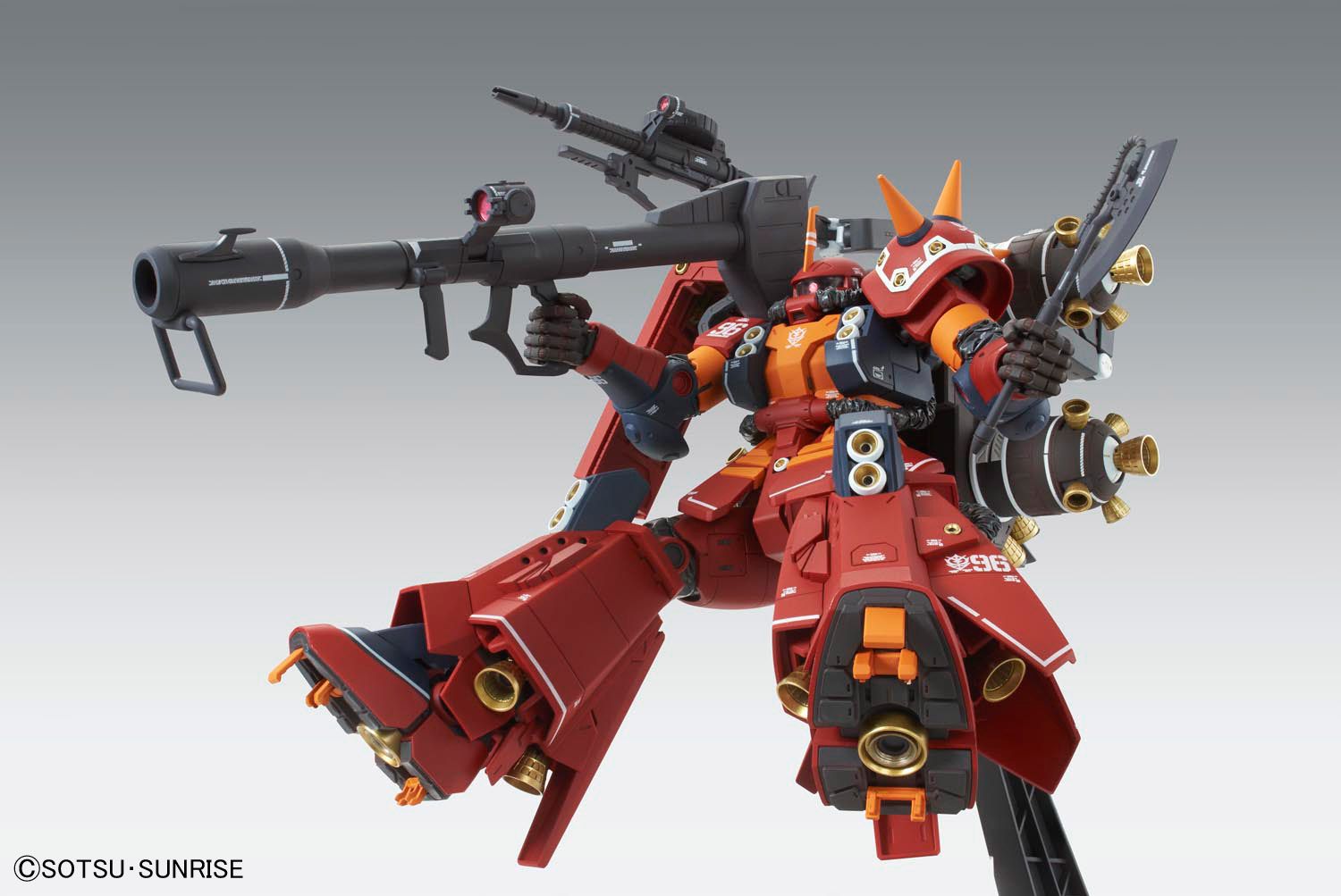 Gundam 1/100 MG Gundam Thunderbolt MS-06R High Mobility Type Zaku "Psycho Zaku" Ver. KA. Model Kit