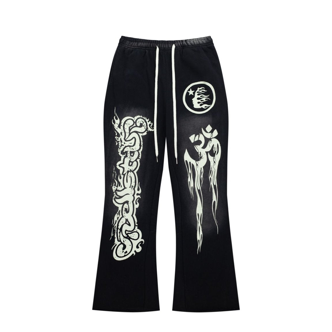 Hellstar Spiritual Graphic Flare Sweatpants