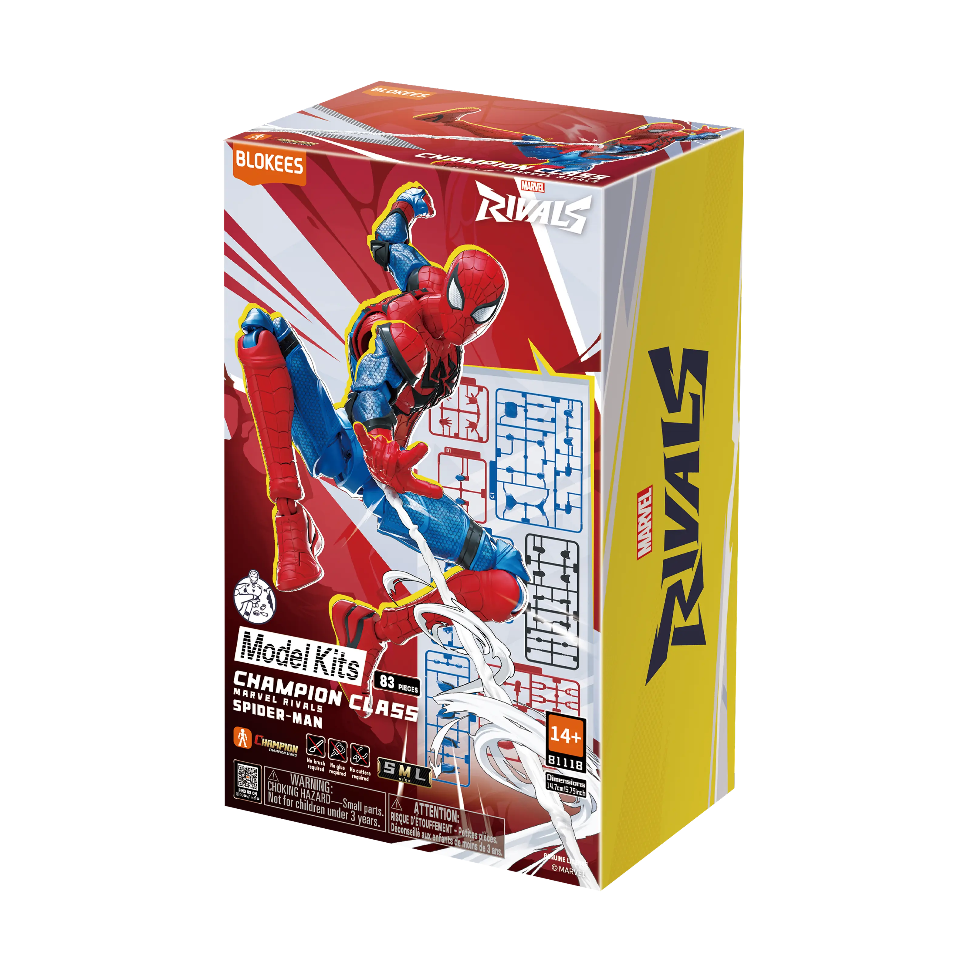 Marvel Rivals Champion Class Spider-Man Model Kits | Blokees