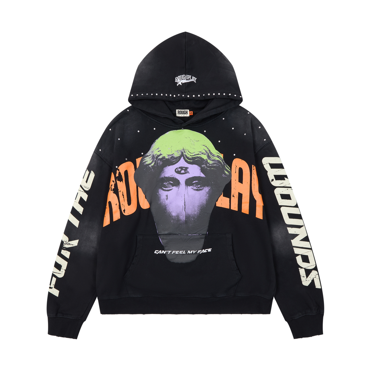 RoughPlay Vintage Face Hoodie
