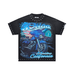 DUAA Malibu Motorcycle Graphic Tee