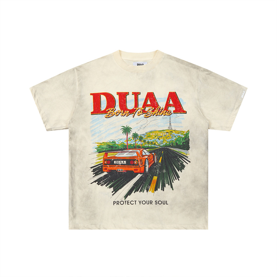 DUAA Vintage Car Graphic Tee
