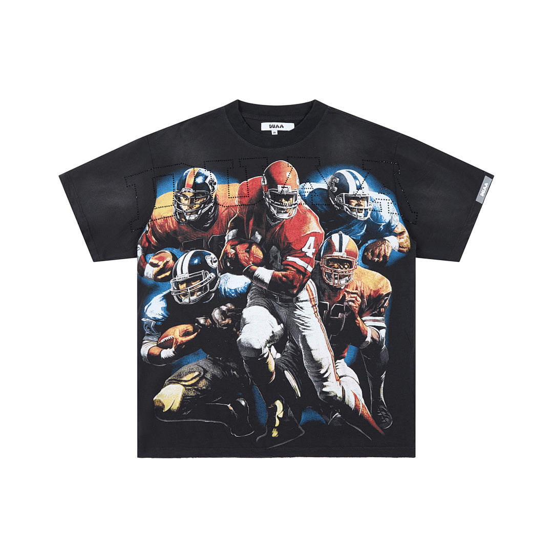 DUAA Vintage Football Graphic Tee