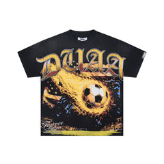 DUAA Flaming Soccer Graphic Tee