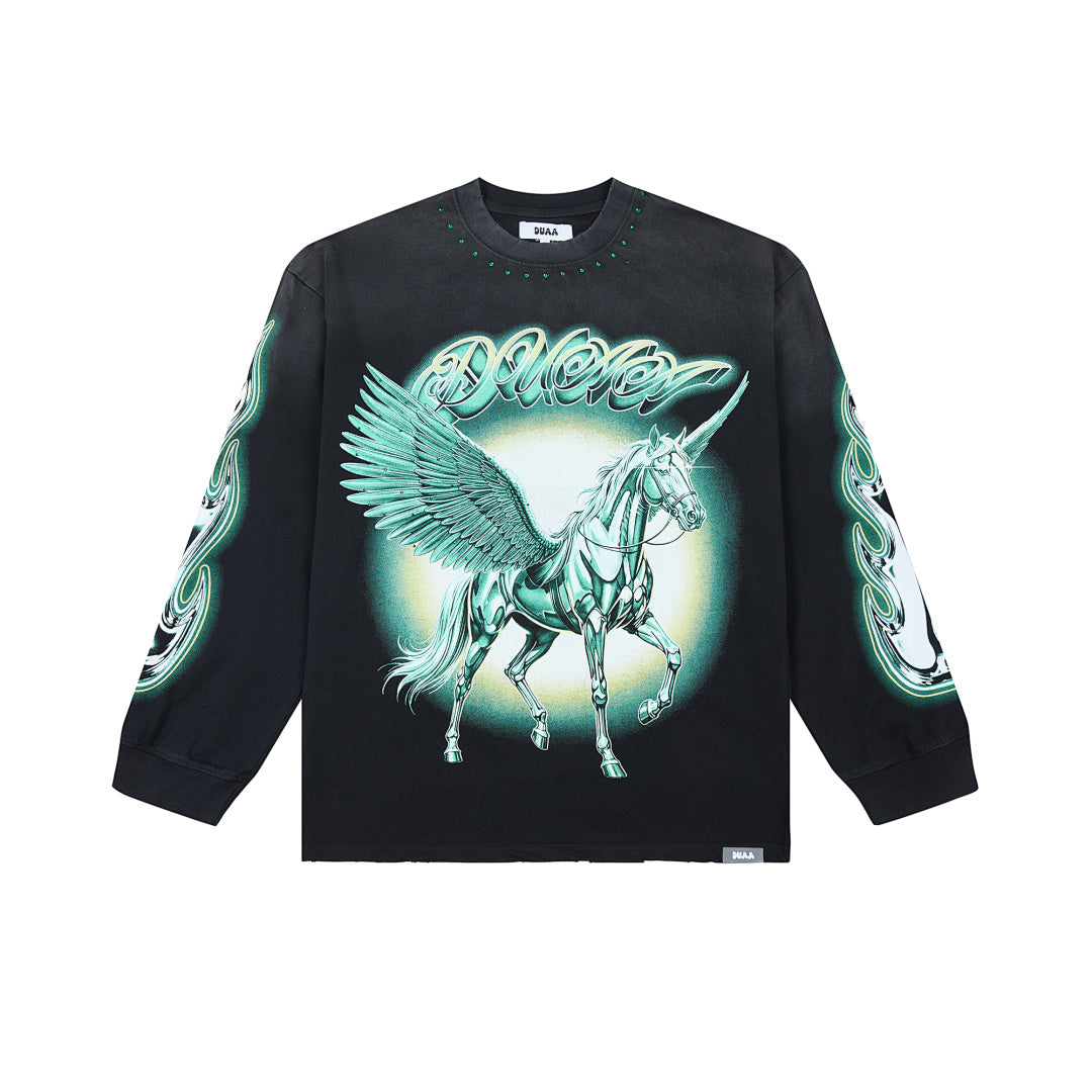 DUAA Vintage Pegasus Graphic Tee