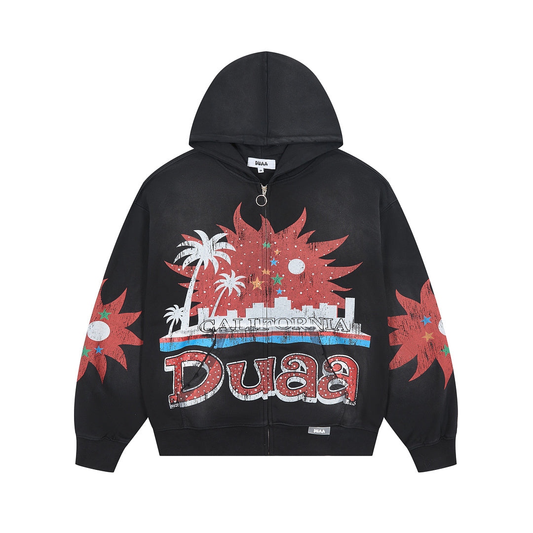 DUAA California West Coast Zip Hoodie