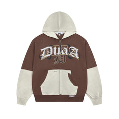 RoughPlay Distressed Gothic Zip Hoodie