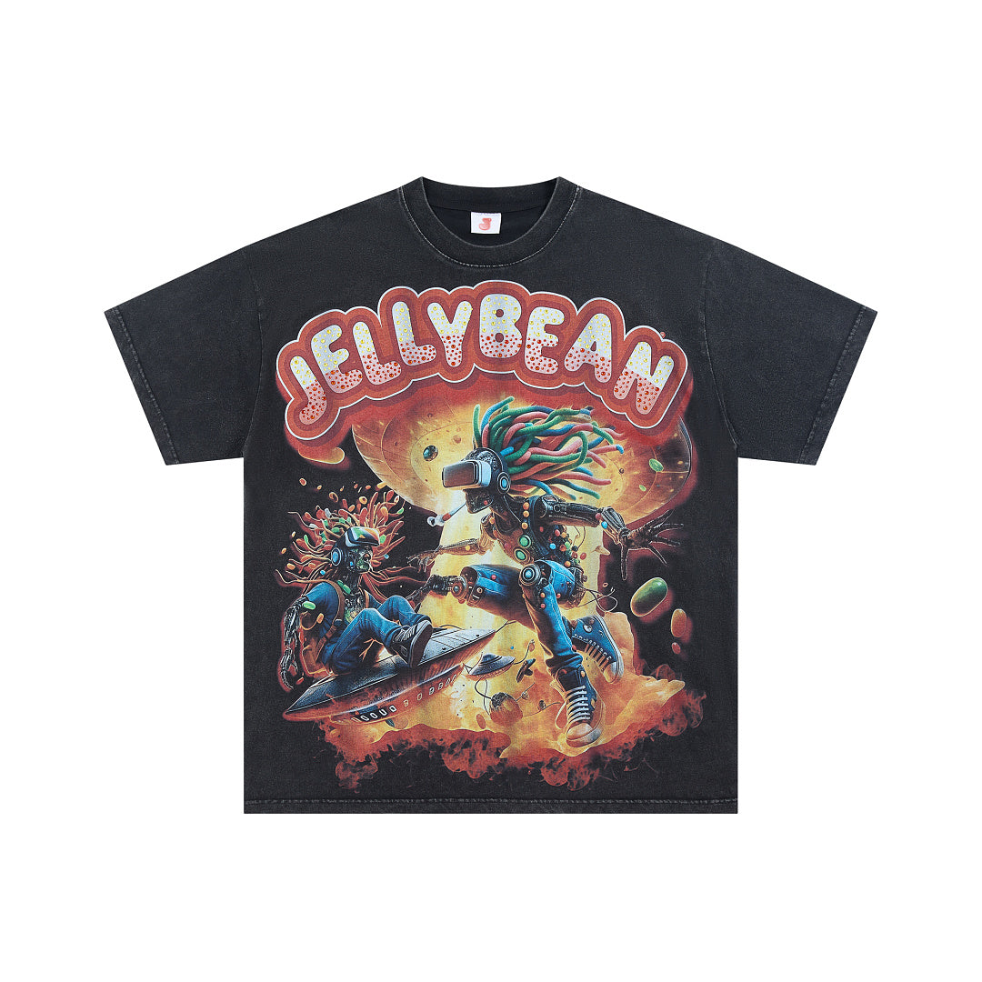 Jellybean Alien Skate Graphic Tee