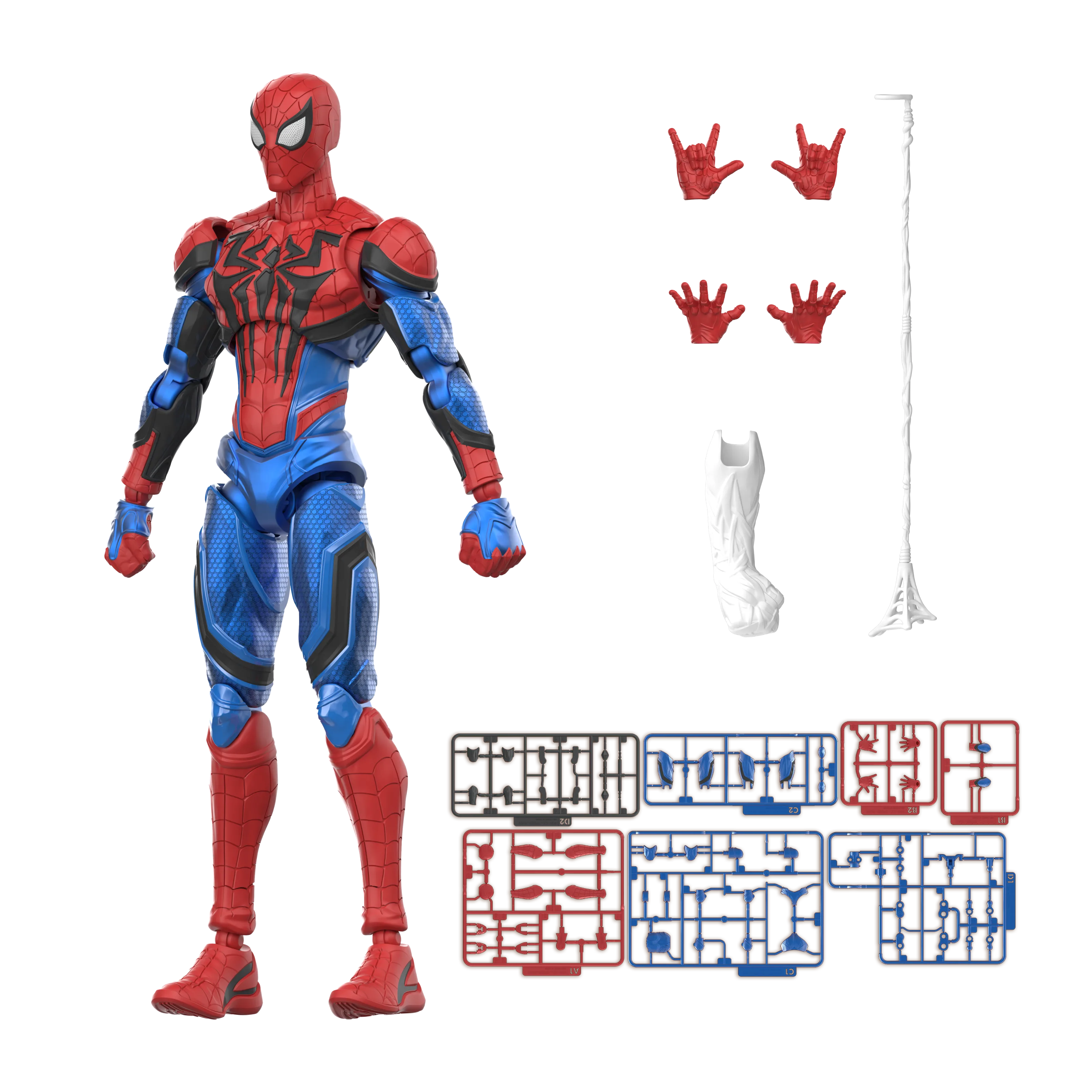 Marvel Rivals Champion Class Spider-Man Model Kits | Blokees
