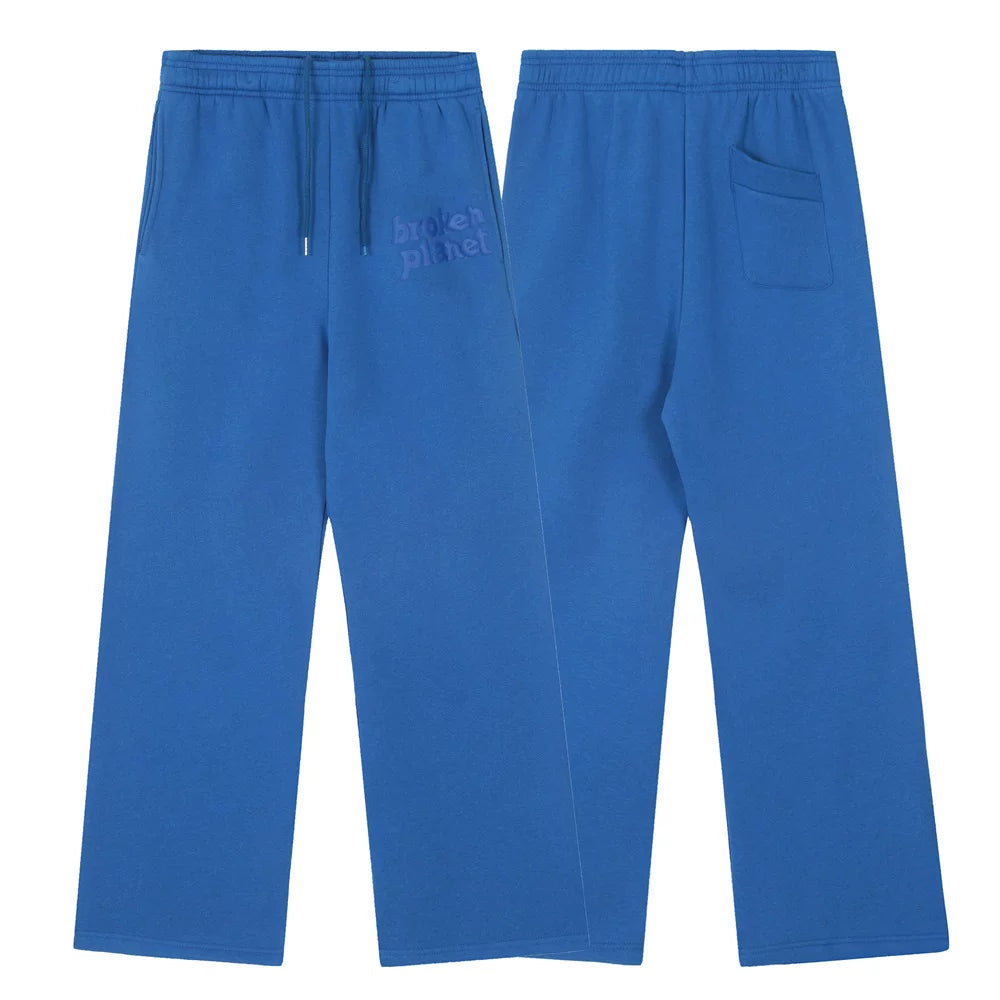 Broken planet shattered planet foam letter printed pants autumn and winter with plush loose straight leg sweatpants trend
