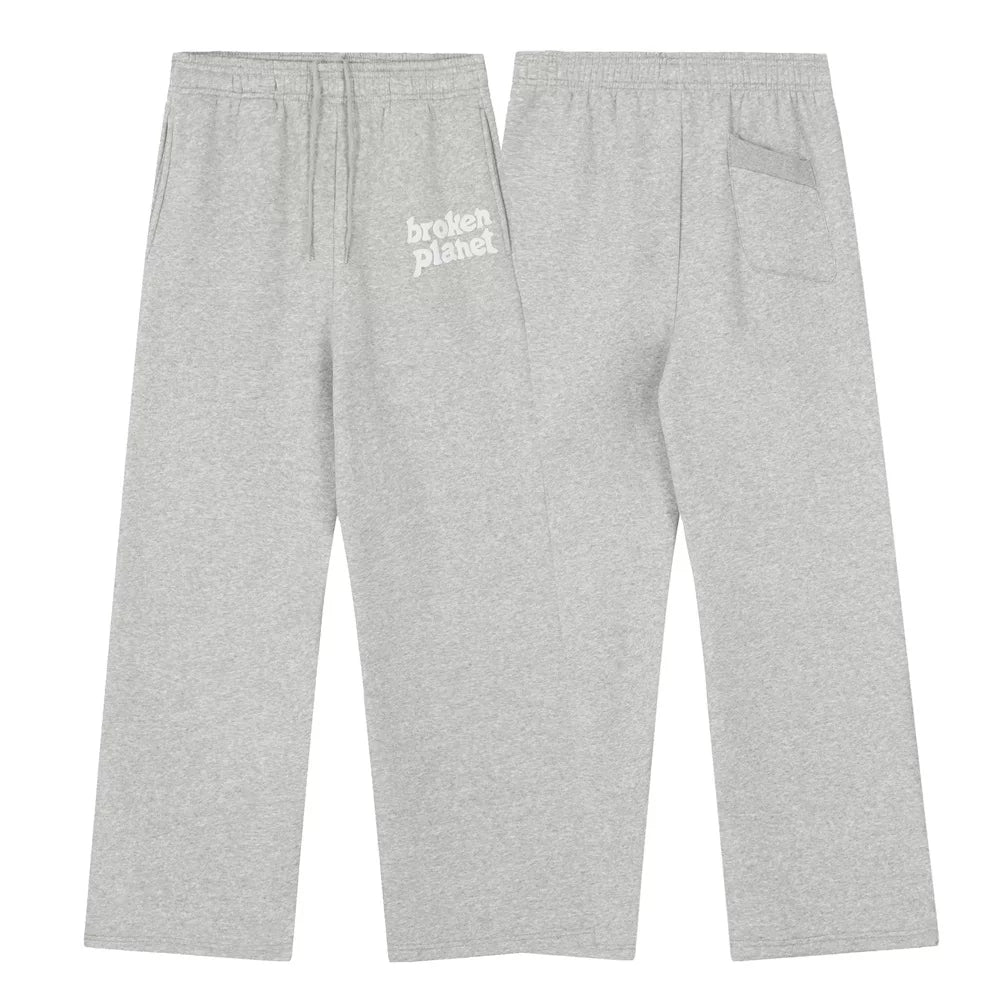 Broken planet shattered planet foam letter printed pants autumn and winter with plush loose straight leg sweatpants trend