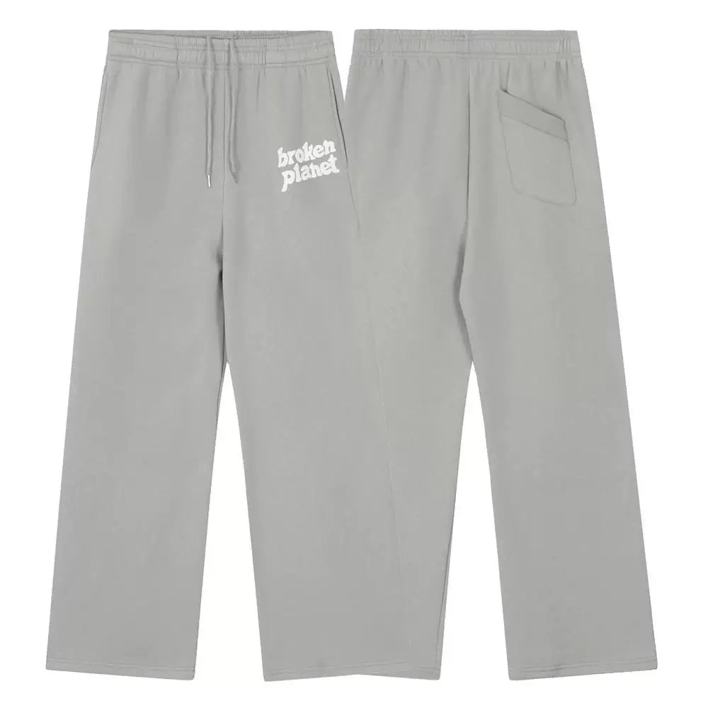 Broken planet shattered planet foam letter printed pants autumn and winter with plush loose straight leg sweatpants trend