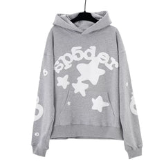 YOUNG Thug same SP5DER cobweb foaming printed hoodie autumn loose hat sweaters outer tide (6)