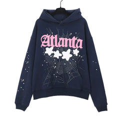 YOUNG Thug same SP5DER cobweb foaming printed hoodie autumn loose hat sweaters outer tide (13)