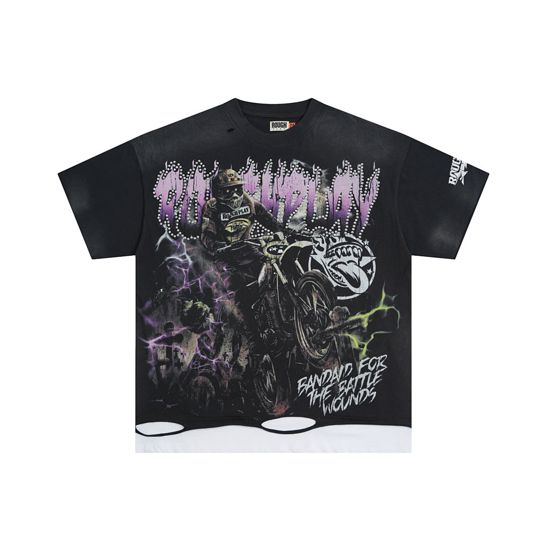 RoughPlay Motorcycle Lightning Tee