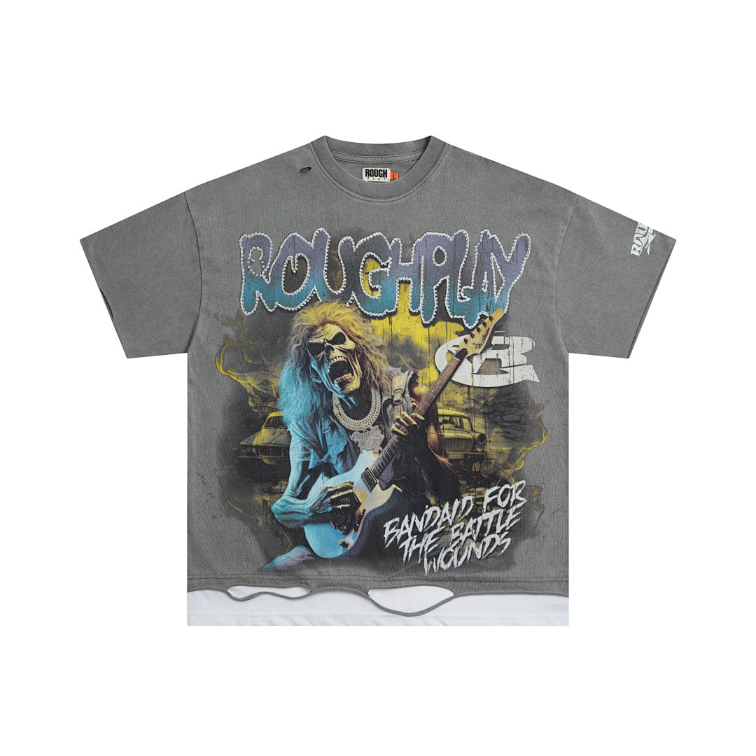RoughPlay Skull Guitar Tee