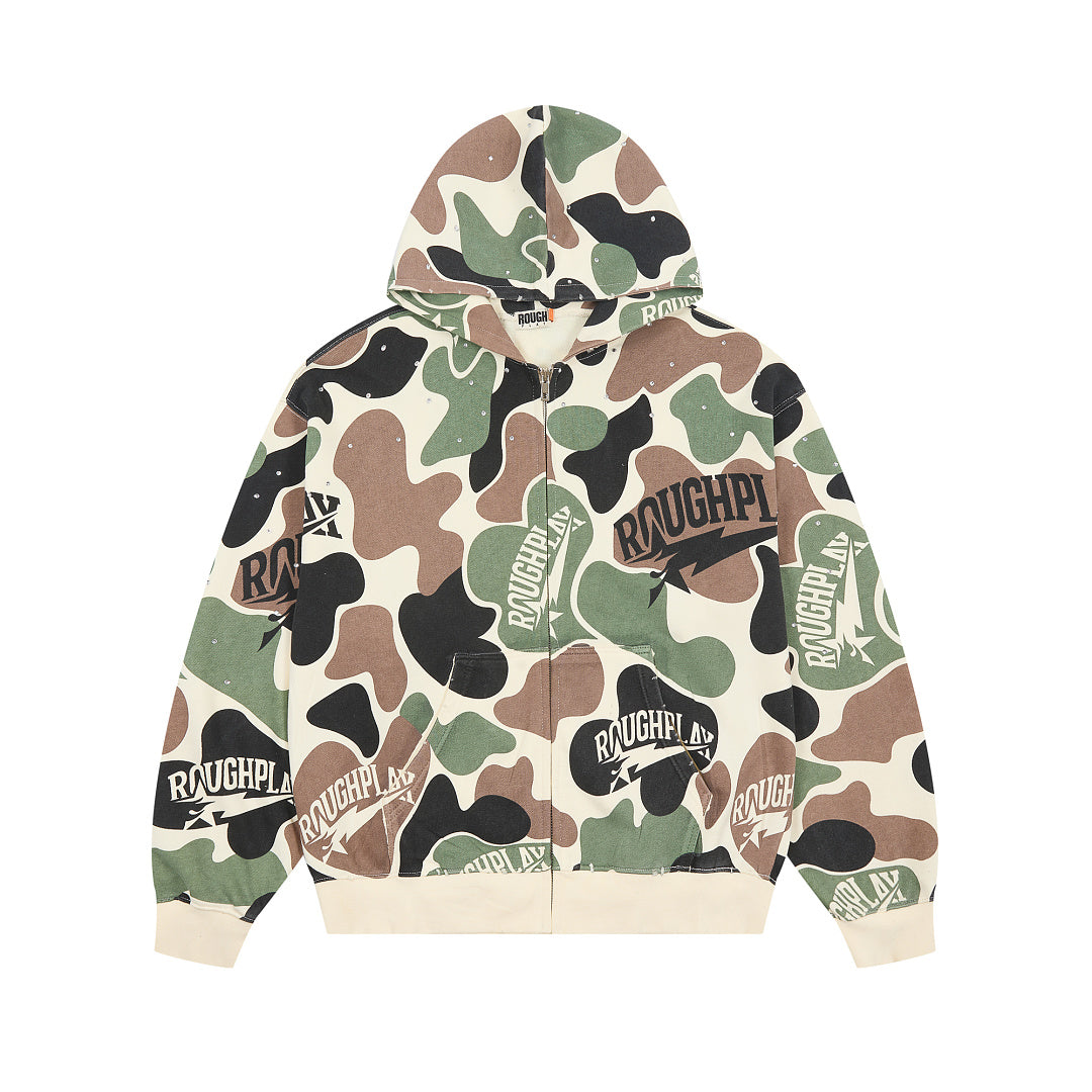 RoughPlay Camo Streetwear Hoodie