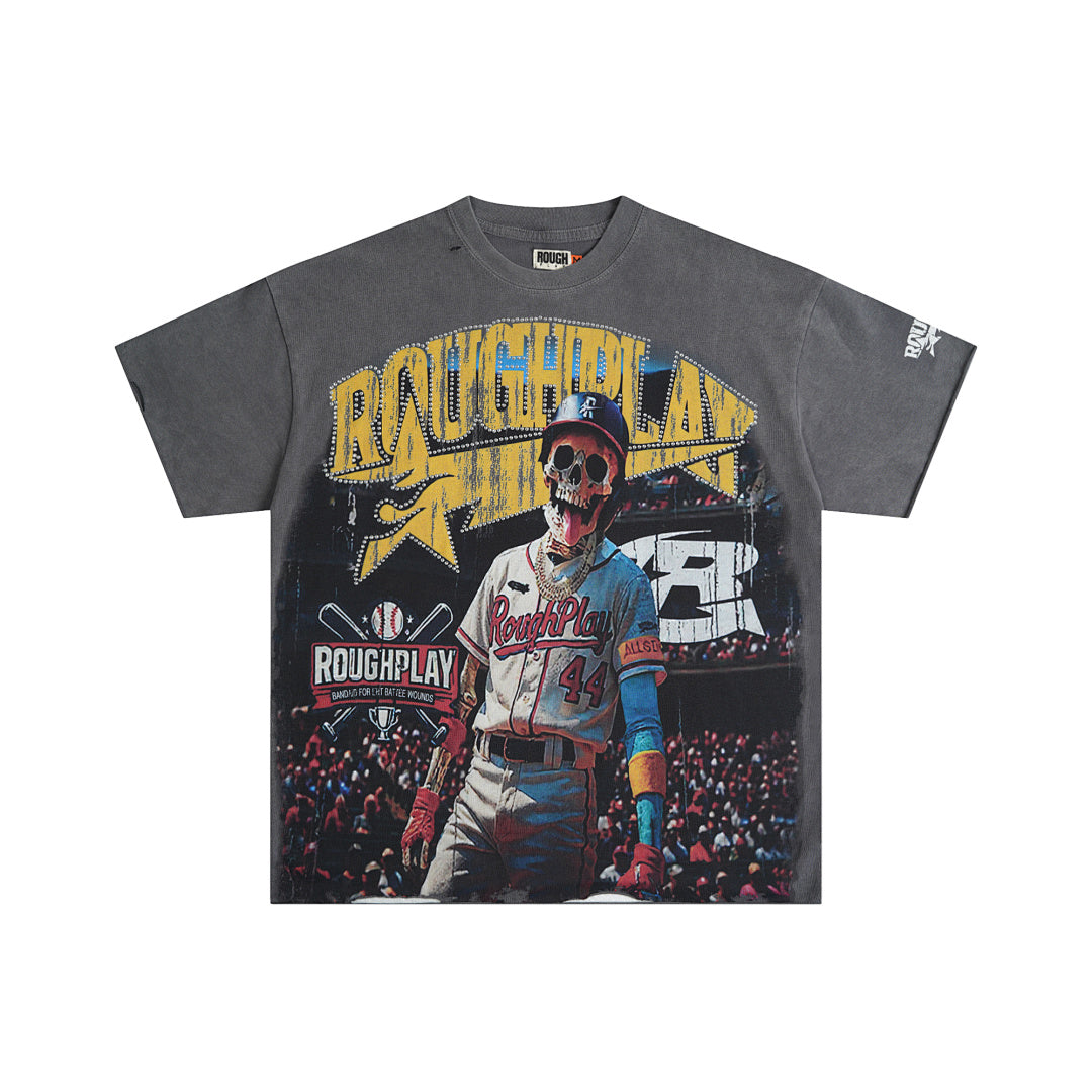 RoughPlay Skeleton Baseball Tee
