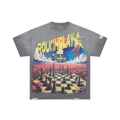 RoughPlay Chessboard Skeleton Tee