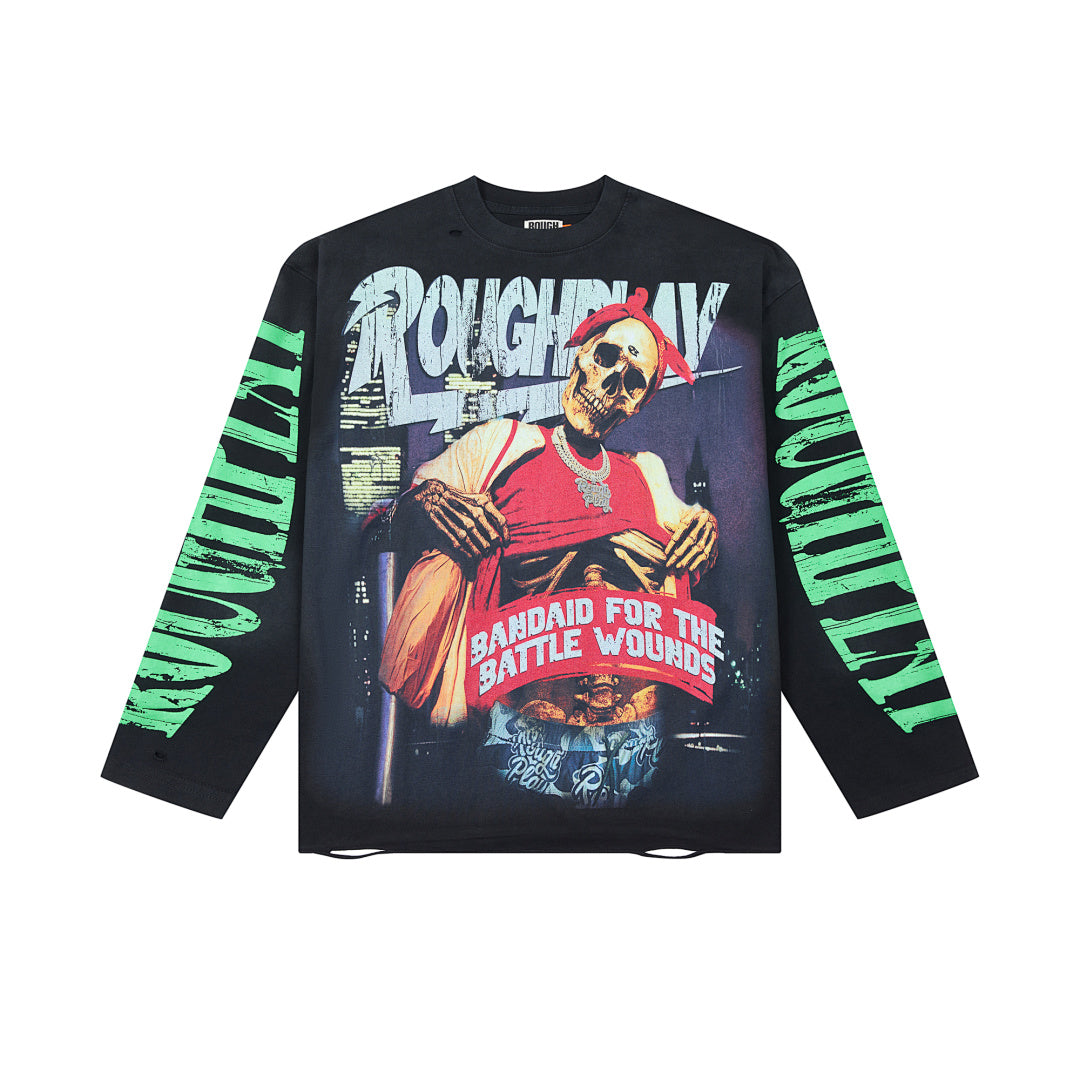 RoughPlay Skull Graphic Long Sleeve