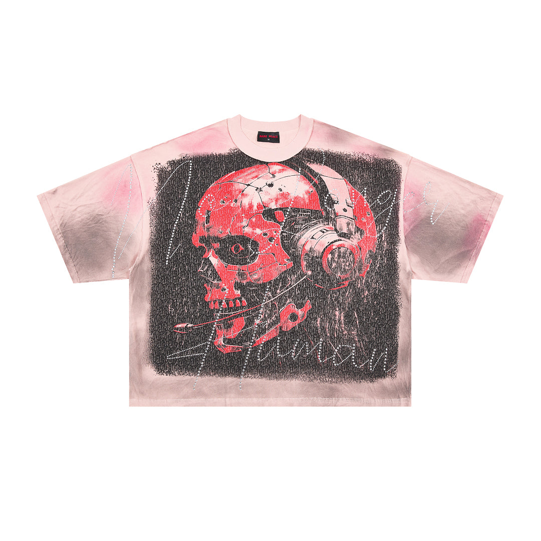 RARE PEACE Skull Headphones Tee