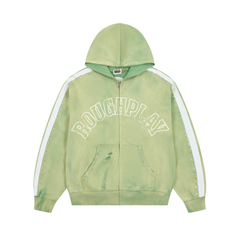 RoughPlay Vintage Logo Zip-Up Hoodie