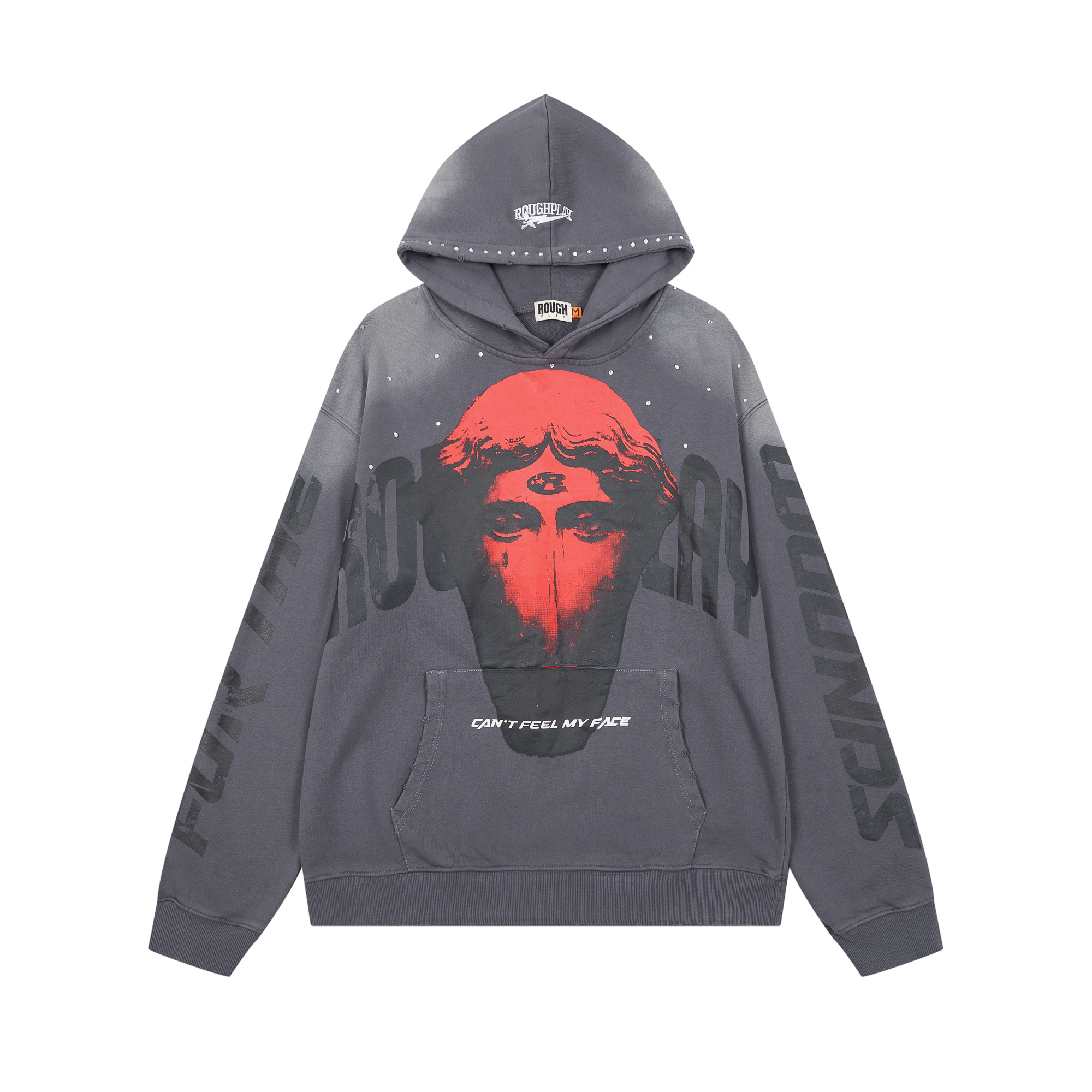 RoughPlay Vintage Face Hoodie