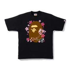 BAPE Sakura Harajuku Floral Tee Black