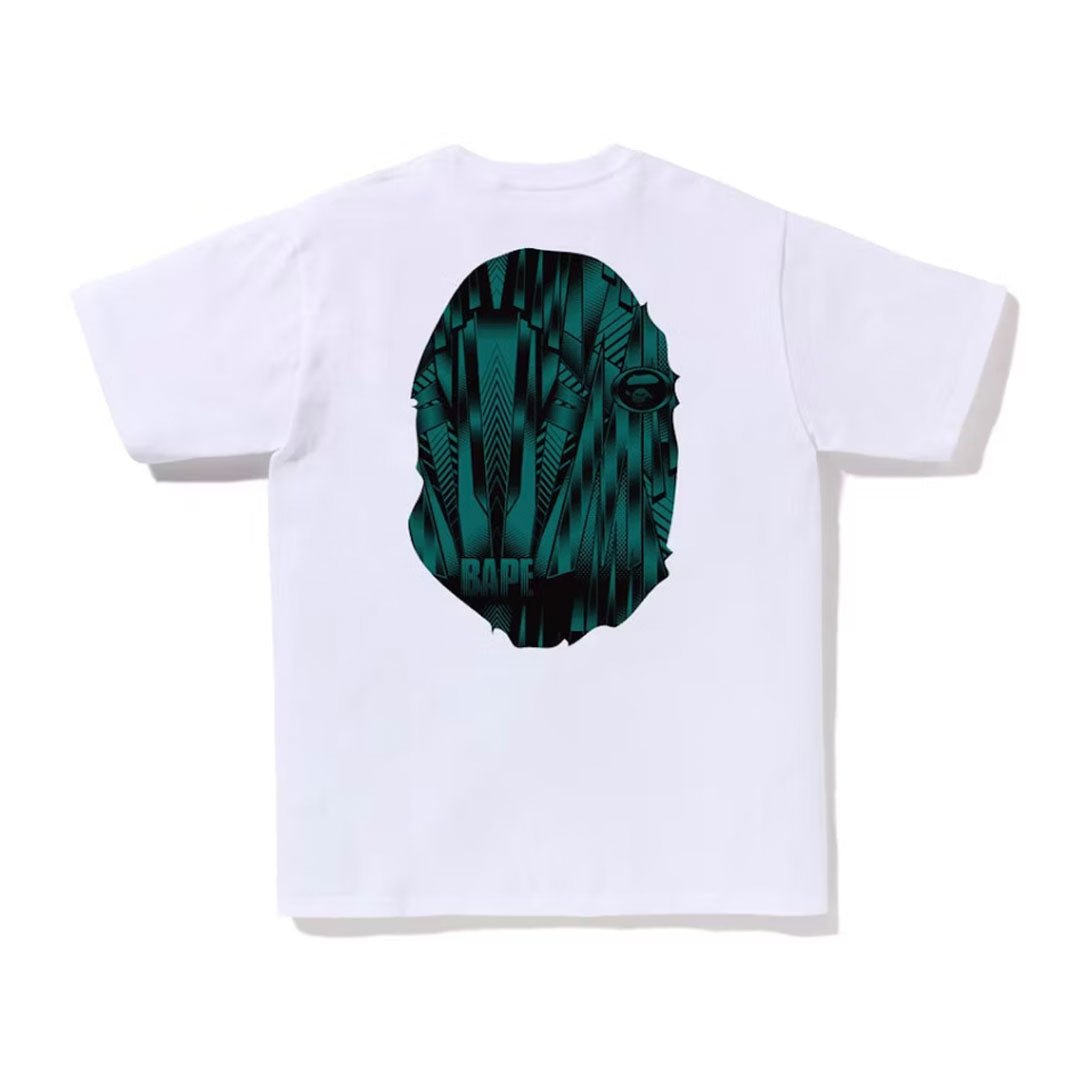 BAPE Speed Racer Big Ape Head Tee White Green
