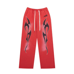 Hellstar Tribal Graphic Wide-Leg Sweatpants