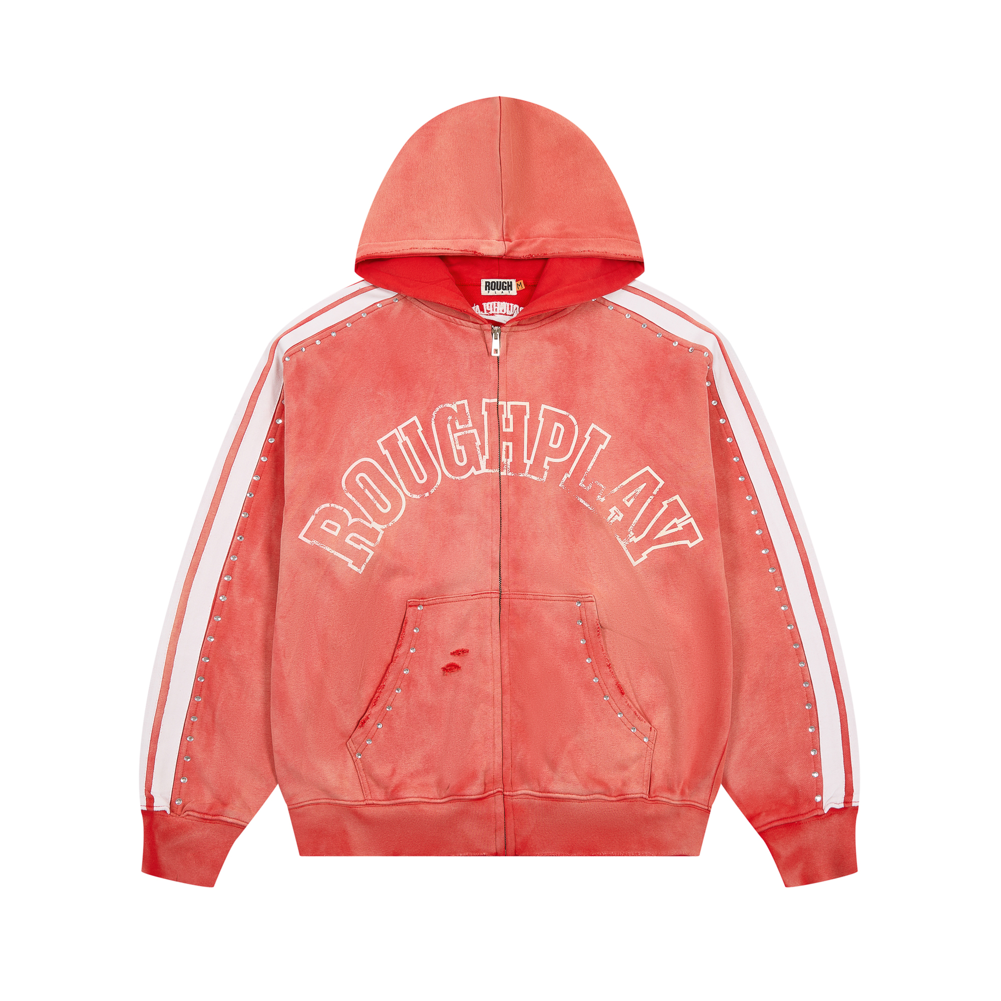 RoughPlay Vintage Logo Zip-Up Hoodie