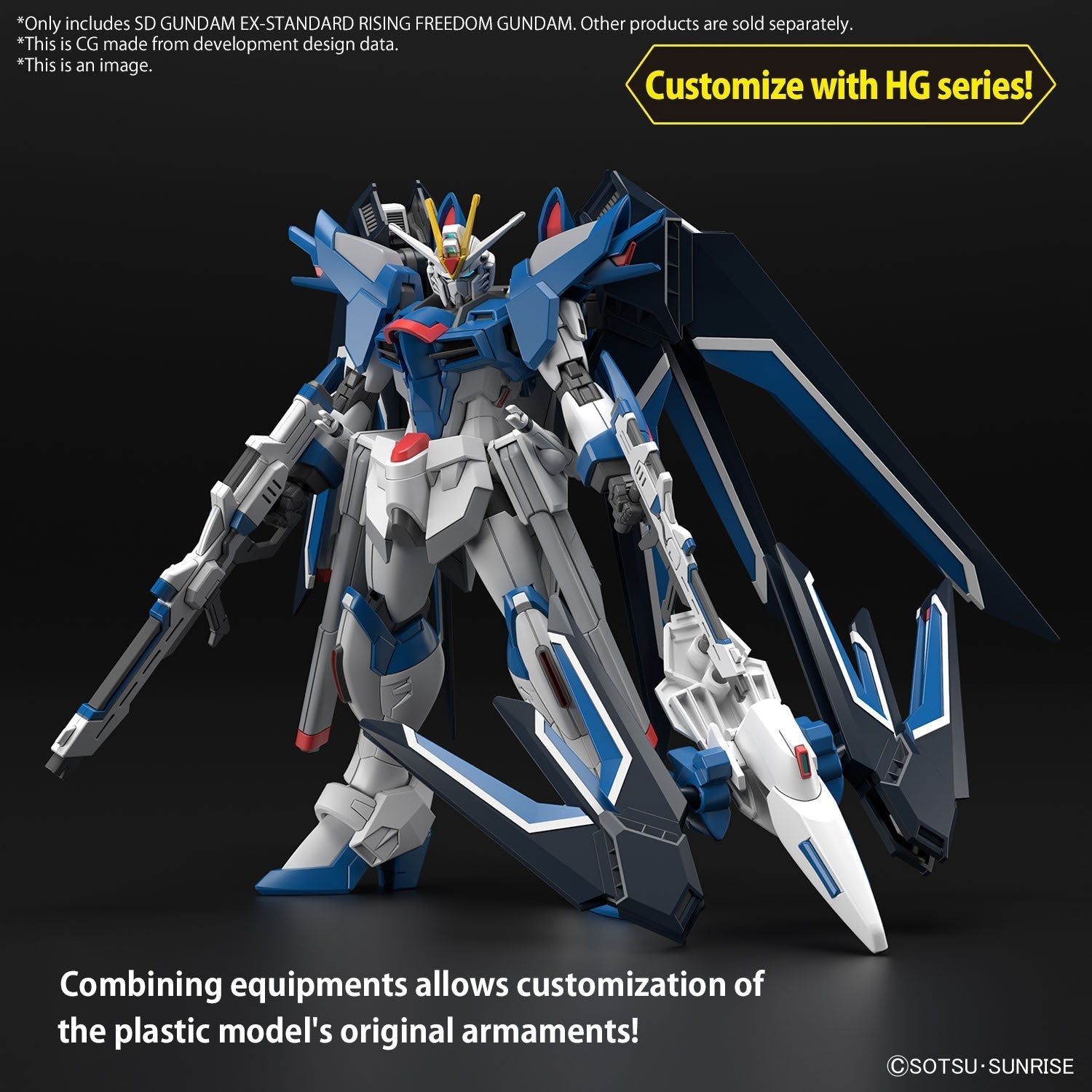 Gundam SD EX-Standard #20 STTS-909 Rising Freedom Gundam Model Kit